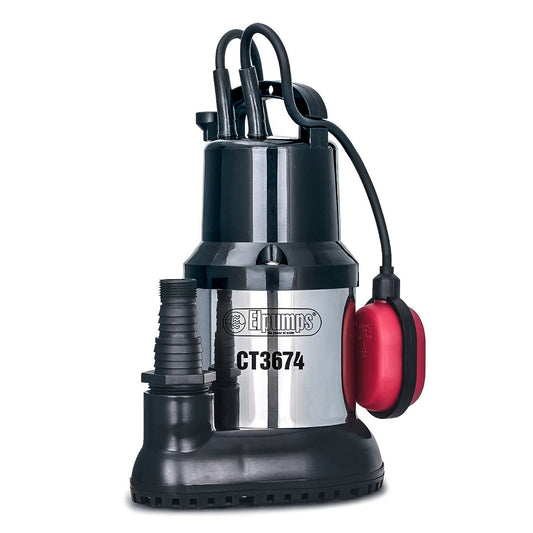 Elpumps submersible pump for clean and slightly dirty water, CT 3674, 600 W, 230 V, with float