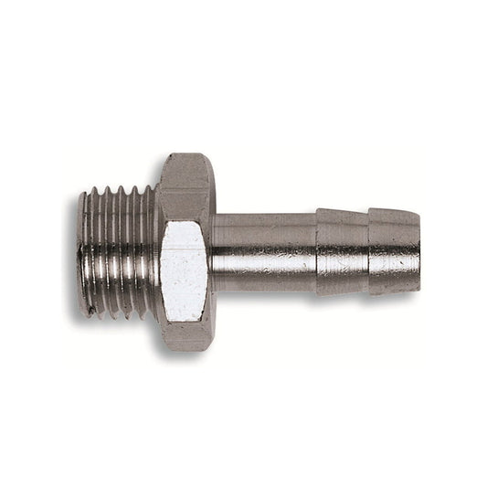 Hose barb with male thread, galvanized steel, 10 mm x ½"