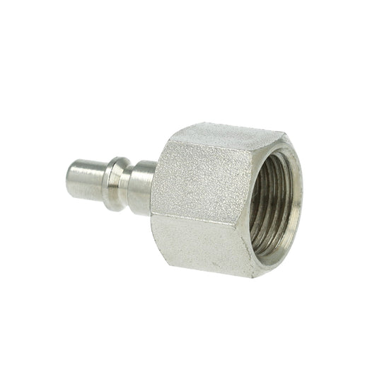 Plug-in nipple for quick coupling, female thread, galvanized steel, 3/8"