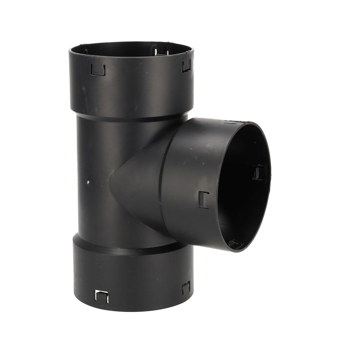 Pieza en T GrainPlastics de 90° para tubo de desagüe, triple clic, PP, 60 mm