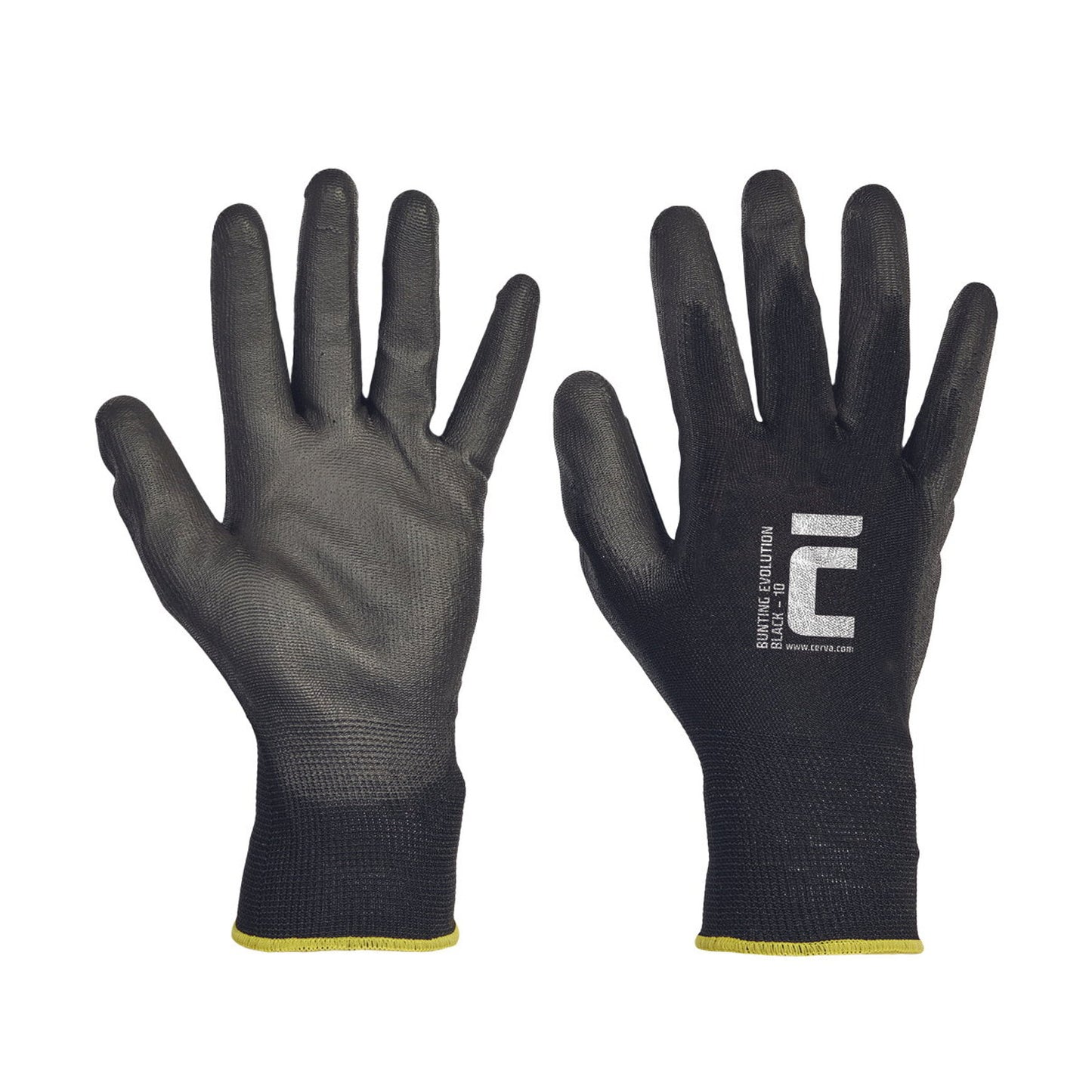 Bunting Black Evo work gloves, size 10, pack of 12 pairs
