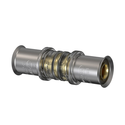 Acoplamiento Wavin Tigris, latón, acero inoxidable, 2x prensa, tipo M5, EPDM, 25 mm