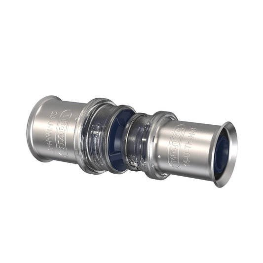 Acoplamiento reductor Wavin Tigris, PPSU, acero inoxidable, 2x prensa, tipo K5, EPDM, 25 x 16 mm