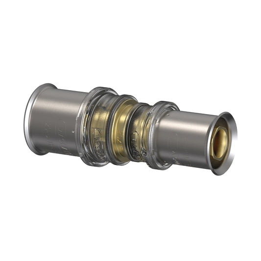 Acoplamiento reductor Wavin Tigris, latón, acero inoxidable, 2x prensa, tipo M5, EPDM, 25 x 20 mm