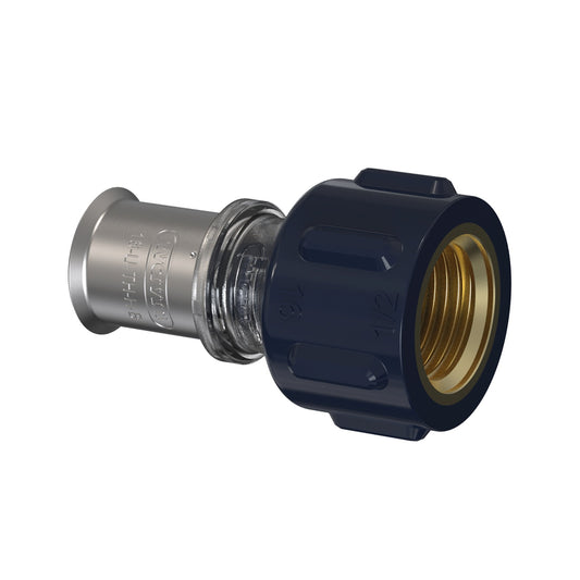 Adaptador hembra Wavin Tigris, PPSU, SS, prensa x rosca hembra, tipo K5, EPDM, 25 mm x 1"