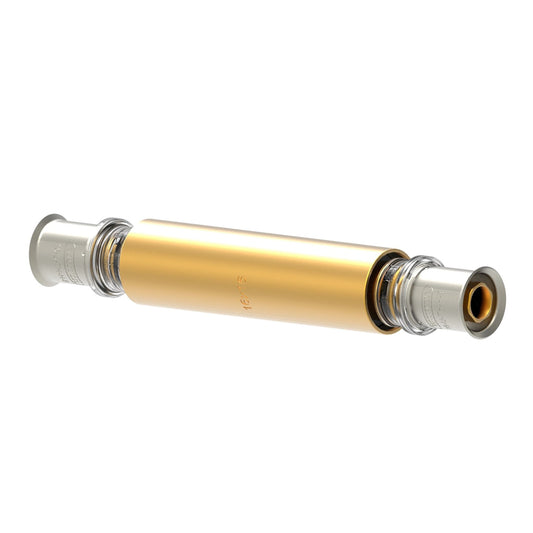 Acoplamiento de reparación Wavin Tigris, latón, acero inoxidable, 2 prensas, tipo M5, EPDM, 16 mm