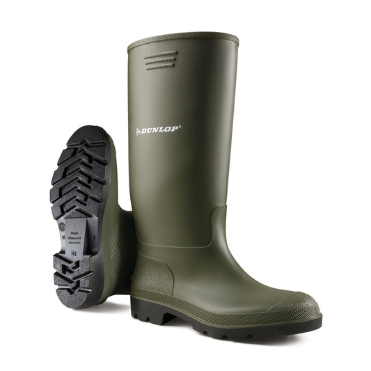 Botas Dunlop, tipo Pricemastor, PVC, verde, talla 46