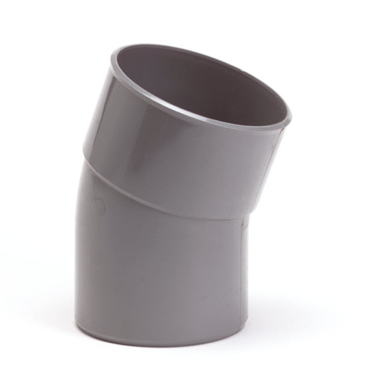 Codo Nicoll 22°, PVC, cola interior x exterior, gris, 110 mm