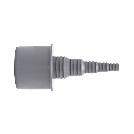 Airfit hose barb, PP, straight, grey, 50 x 25 - 8 mm hose barb