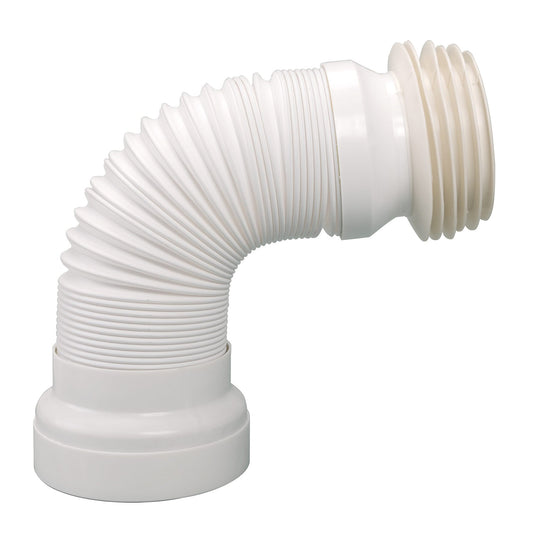 Airfit toilet connector, flexible, l = 285 - 500 mm, Ø 98 - 105 mm, white