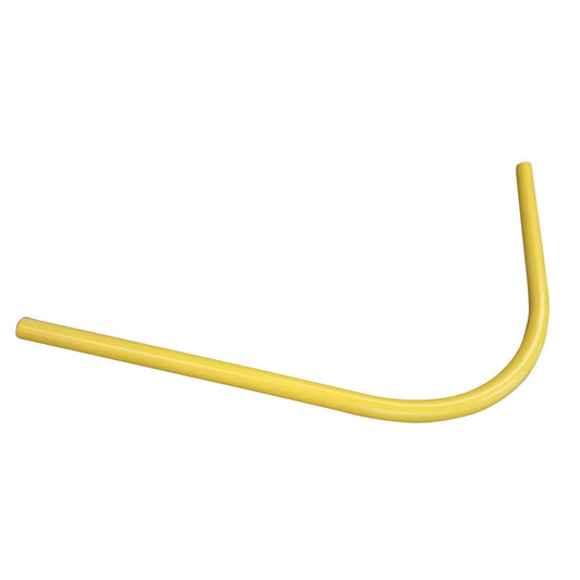 Conduit bend 90°, PVC, gas/yellow, d = 63 mm, r = 500 mm, 3000 mm
