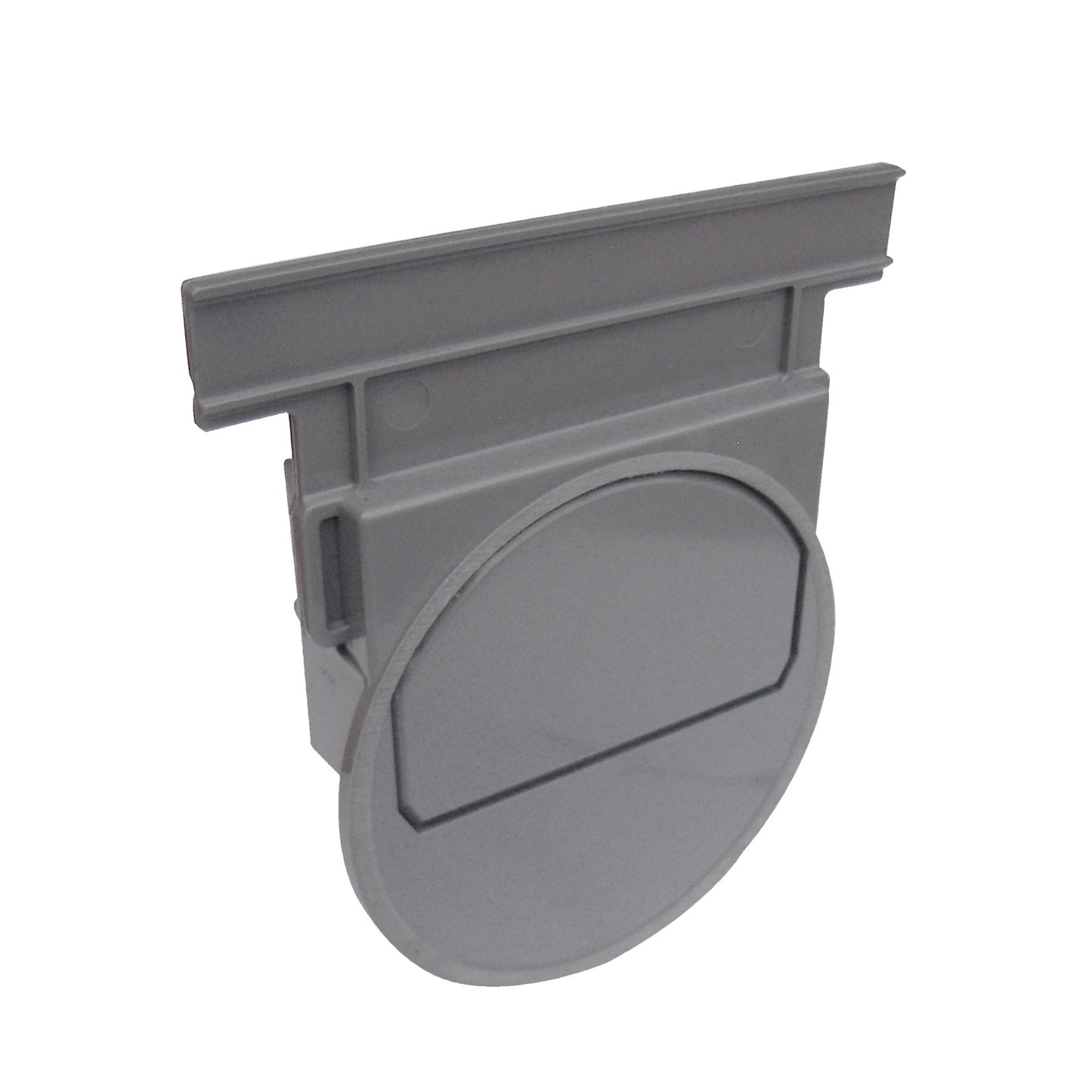 Nicoll end piece, type Connecto 100, grey, for art. no. 254531, 254532, 254535, 254536