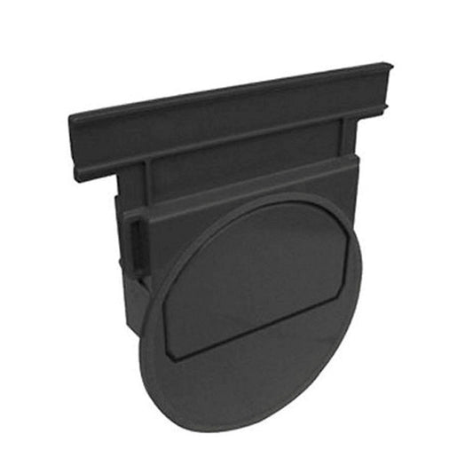 Nicoll end piece, type Connecto 100, black, for art. no. 254298, 254339 and 254341