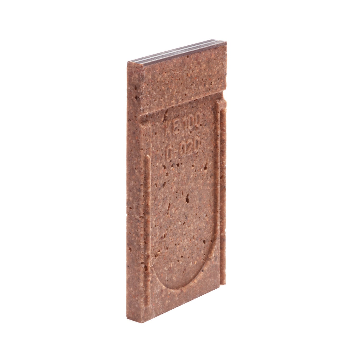 Anrin end piece, type KE-100, polymer concrete, galvanized edge, 13.6 x 25 cm