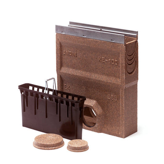 Anrin sump unit, type KE-100, polymer concrete, excl. grating, galvanised edge, 50 cm, 110 mm