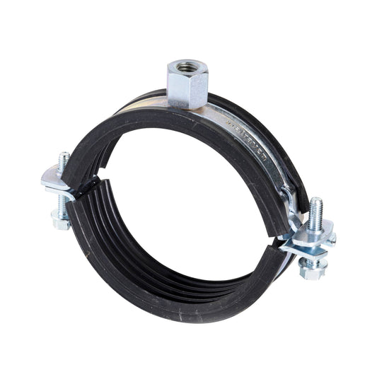 Walraven BISMAT 2000 pipe clamp, EPDM insert, M8/M10, electrolytically galvanized, 108 - 114 mm