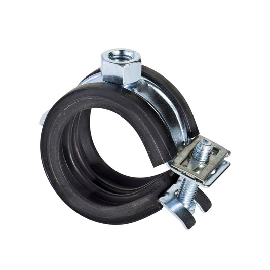 Walraven BISMAT Flash pipe clamp, quick-lock, steel, eg, M8, for metal pipe, d = 15 - 18 mm