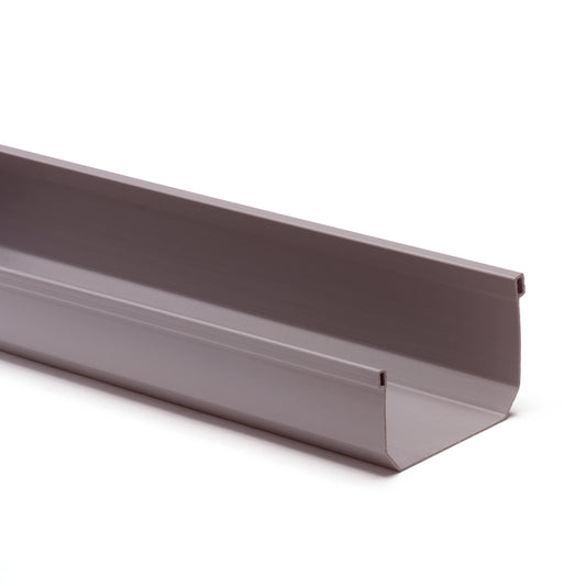 S-lon Mini box gutter, PVC, 95 mm, grey, l = 4 m