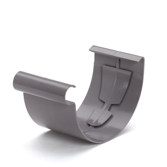 ‌S-lon connecting piece for half round gutter, PVC, glue, grey, 150 mm