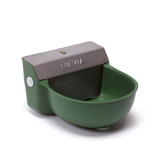 Suevia drinking bowl with stainless steel cover, type 130 P, calves, sheep, dogs, horses