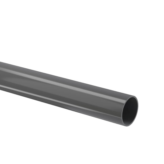 Pipelife pressure pipe with smooth ends, PVC, dark grey, RAL 7011, 20 x 1.5 mm, 16 bar, l = 4 m,Kiwa