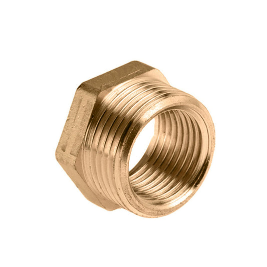 Bonfix reducing ring, brass, male thread x female thread, 1½" x 1¼"