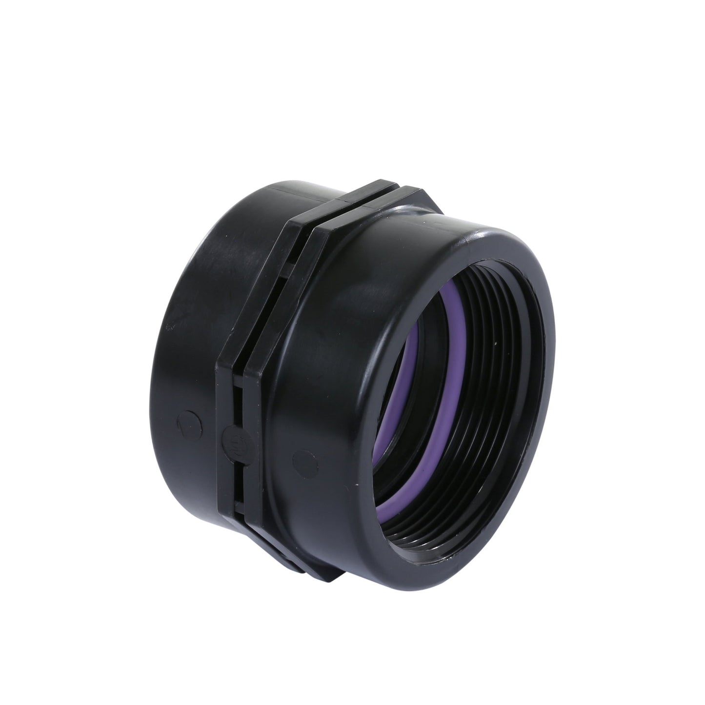 Self-Seal threaded socket, PP, 2x female thread, 6 bar, 2" x 2"