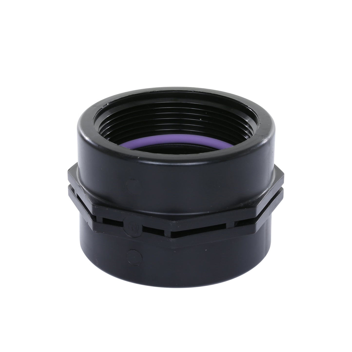 Self-Seal threaded socket, PP, 2x female thread, 6 bar, 1" x 1"