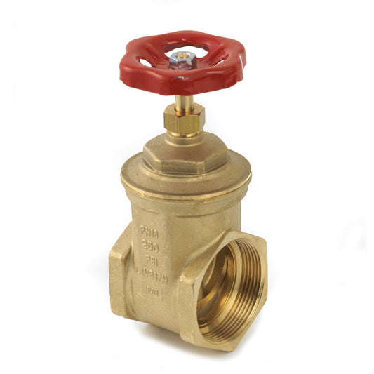 ‌RIV gate valve, brass, type 2010, 2x female thread, full bore, 2"