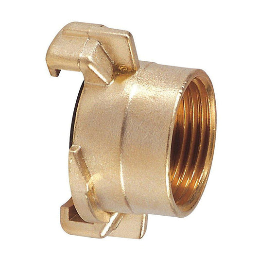 RIV coupling, brass, bayonet fitting, type 3300, 1x female thread, 1½"