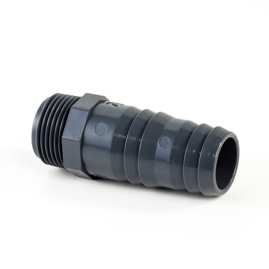 VDL threaded hose barb, PVC, 1x male thread, 10 bar, 1" x 34 x 31 mm