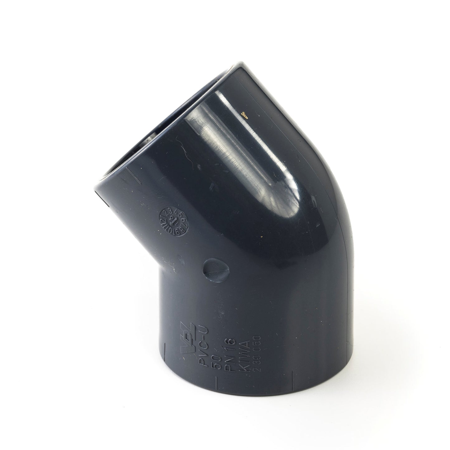 VDL elbow 45°, PVC, 2x internal glue, 16 bar, 32 mm