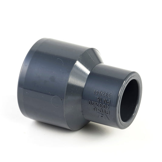 VDL reducer, PVC, external/internal x internal glue, 50/40 x 40 mm, 16 bar