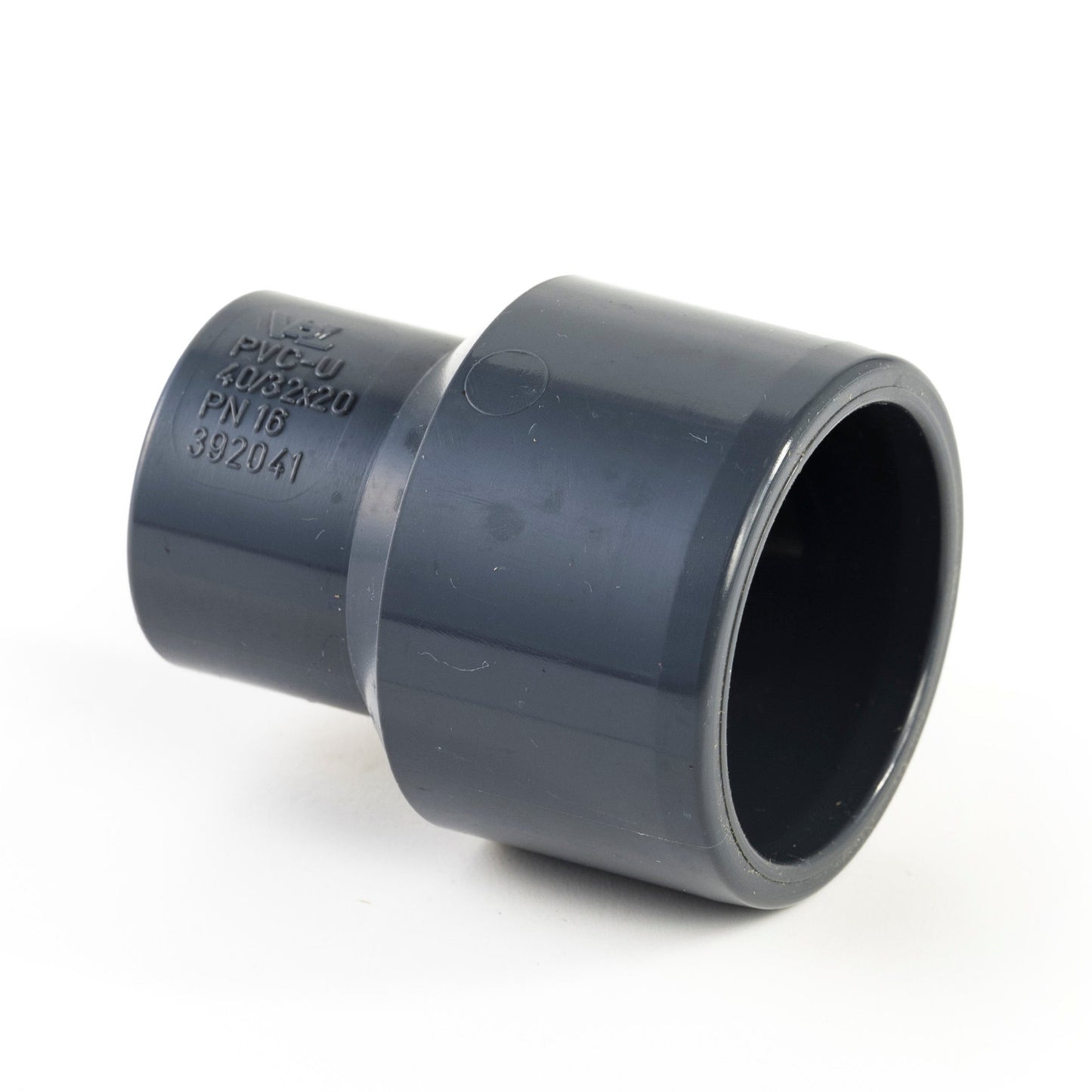 VDL reducer, PVC, external/internal x internal glue, 63/50 x 50 mm, 16 bar