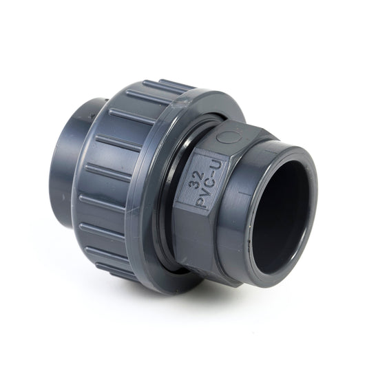 VDL 3-piece coupling, PVC, 2x internal glue, 16 bar, 20 mm, type A
