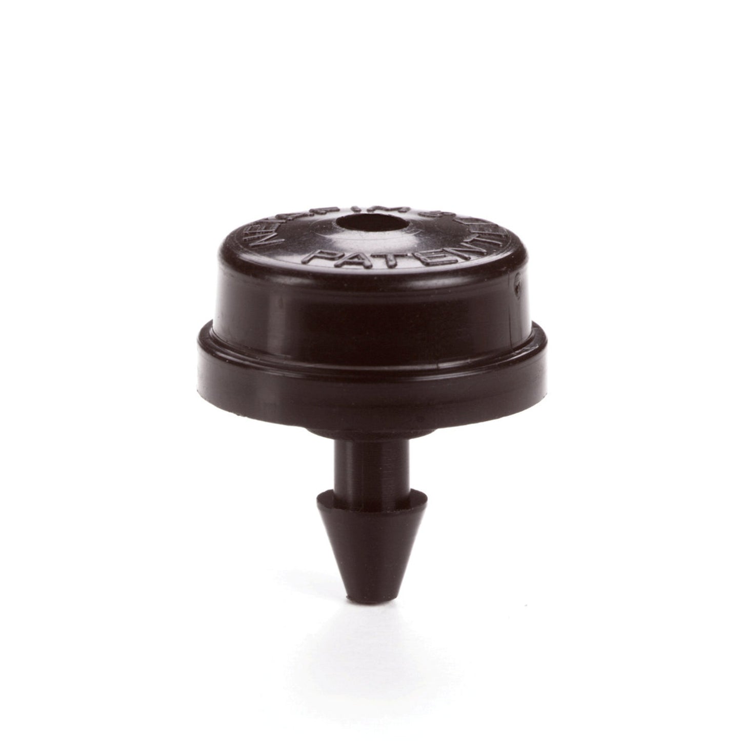 Gotero enchufable Netafim Buttondripper, capacidad 4 l/h a 1 bar, color negro