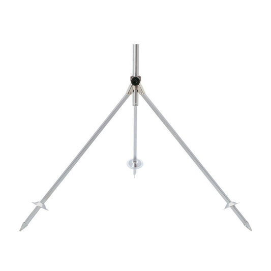 Sprinkler tripod, foldable, galvanized steel, 1"