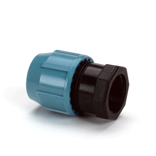 Unifit female adapter, clamp x female thread, 10 bar, 16 mm x ½"