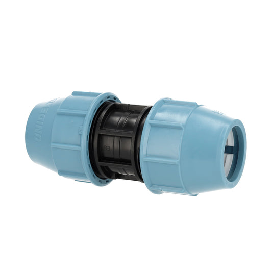 Unidelta Deltone coupling, PP, 2x clamp, Kiwa, 16 bar, 63 mm