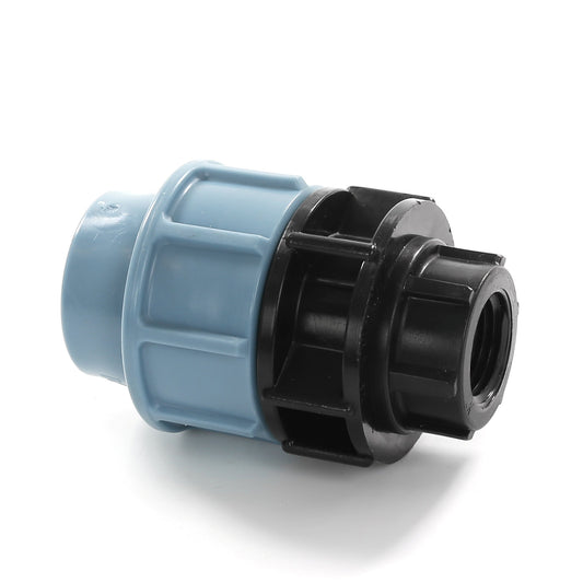 Unidelta female adapter, PP, clamp x female thread, Kiwa, 16 bar, 25 mm x ½"