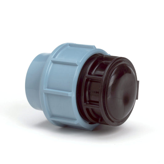 Unidelta end cap, PP, clamp, Kiwa, 16 bar, 20 mm