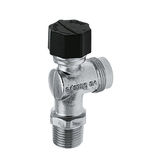 Bonfix gas valve, elbow, Gastec QA, ½" male thread x M24