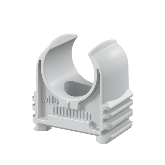 OBO Magic conduit clamp, light grey, type 2957, 16 mm