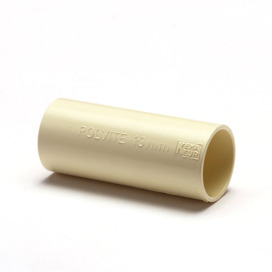 Pipelife Polivolt electrical socket, PVC, cream, 19 mm
