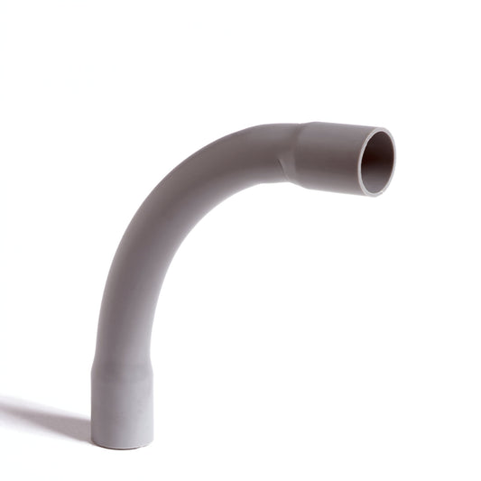 Pipelife Polvalit electrical bend, PVC, grey, impact-resistant, 19 mm