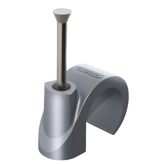 Mepac nail clamp, grey, 16/19 mm, 100 pieces