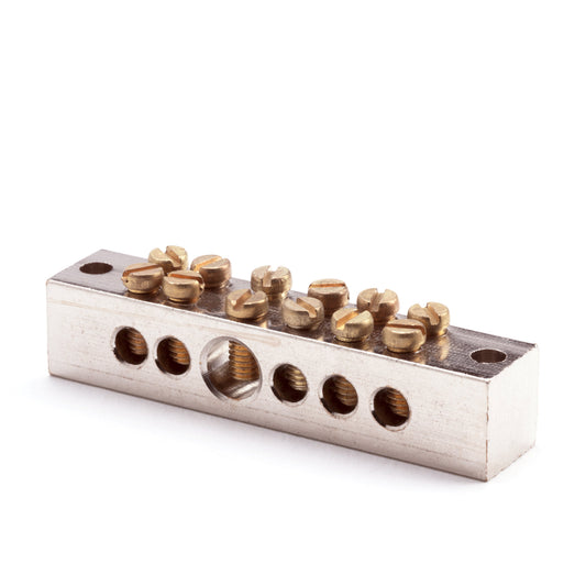 Newlec bathroom earth rail, 1x 25 + 5x 6 mm²
