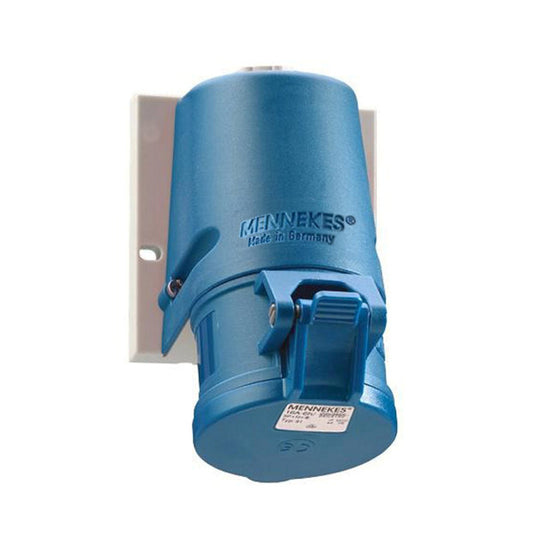 Mennekes CEE wall socket, 1687, 230 V, 3-pole, 16 A, IP44, type 27001