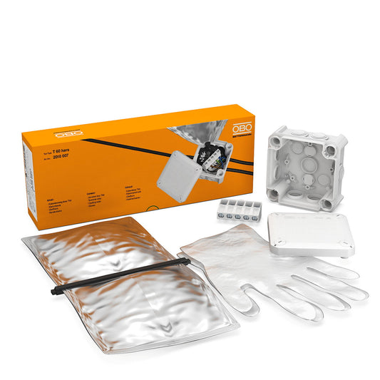 OBO casting socket package T 60, incl. casting resin, with terminal strip and accessories, IP 68