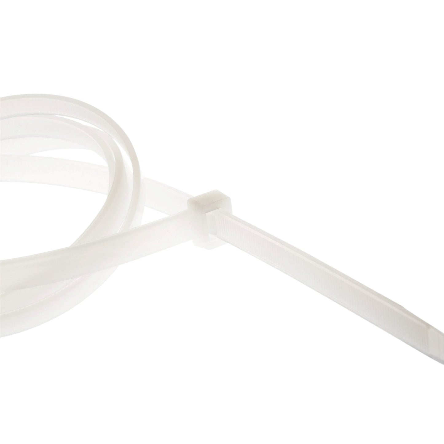 SapiSelco cable ties, transparent, l = 280 mm, w = 4.5 mm, bag of 100